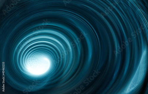 Illustration: Abstract blue fractal swirl Abstract blue fractal swirl
