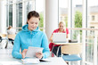 Students studying