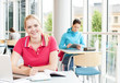 Students studying