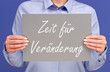 Zeit für Veränderung