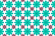 Illustration: Blue flower pattern background Blue flower pattern background