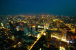 Night panorama view over Bangkok, Thailand