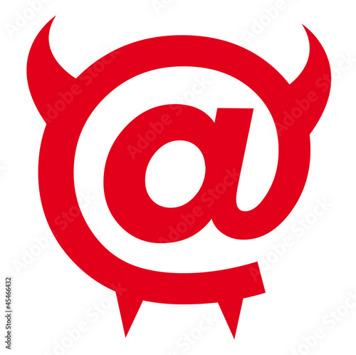 Vector: internet, arobase, informatique, mail, langage, diable internet, arobase, informatique, mail, langage, diable