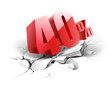 40 percent discount icon