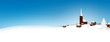 Winter, Panorama, Dorf, Bergdorf, Winterlandschaft, Banner, Eis