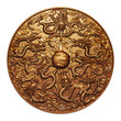 Gold nine dragon around the gold marble