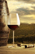 Red wine glass