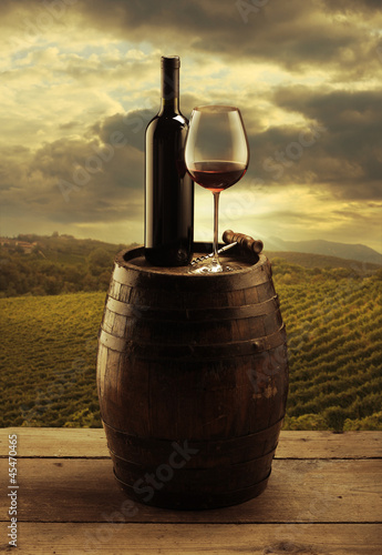 Photo: Red wine vineyard Red wine vineyard