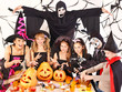 Halloween party with children.
