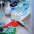 test tubes and dropper