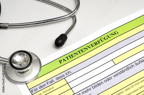 Photo: Patientenverfügung Patientenverfügung