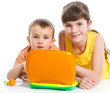 Foto: Children with laptop Children with laptop
