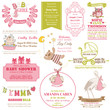 Baby Arrival and Shower Collection - for card design, scrapbook