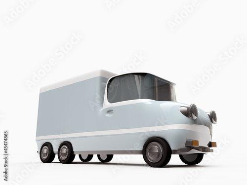 Illustration: old truck isolated on white background old truck isolated on white background