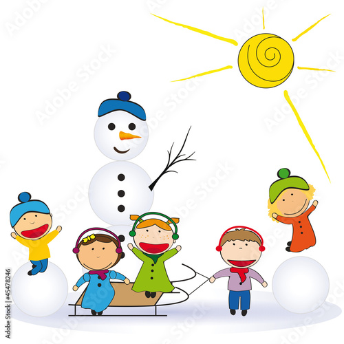 Illustration: Happy kids Happy kids