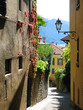 Narrow street of Menaggio, Italy