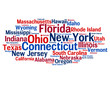 "UNITED STATES OF AMERICA" Tag Cloud (swing states elections)