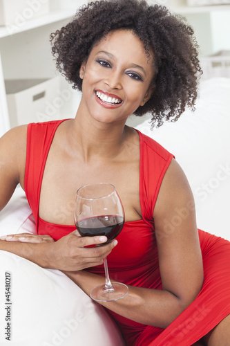 Photo: Mixed Race African American Girl Drinking Red Wine Mixed Race African American Girl Drinking Red Wine