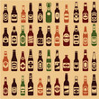 Beer bottles vector collection. 44 different forms