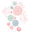 Pastel floral background