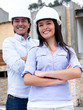 Engineers at a construction site