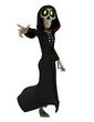 skeleton cartoon hello