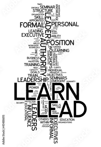 Illustration: Word Cloud "Learn / Lead" Word Cloud "Learn / Lead"