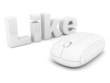 Like symbol isolated on a white background