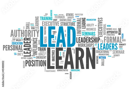Illustration: Word Cloud "Learn / Lead" Word Cloud "Learn / Lead"