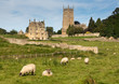 Church St James across meadow in Chipping Campden