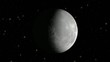 Moon phases on a star field background