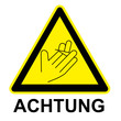 Schild - Achtung Schittgefahr