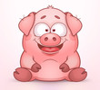 Cute Cartoon Pig