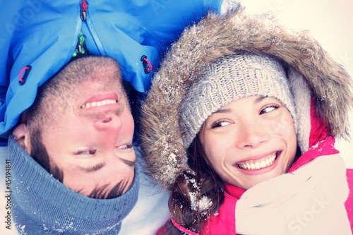 Photo: Joyful Asian / Caucasian couple Joyful Asian / Caucasian couple