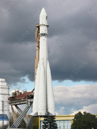 Photo: Famous Vostok rocket in Moscow Famous Vostok rocket in Moscow