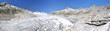 Melting Rhone glacier, Switzerland. View from Furka Pass