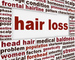 Hair loss message background