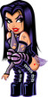 Sexy Kneeling Goth Girl