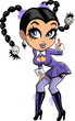 Goth Girl With Pigtails