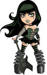 Goth Girl With Guitar