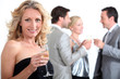Group of people with drink in hand