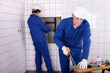craftsman and apprentice working