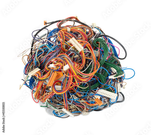Photo: Tangle of wires Tangle of wires