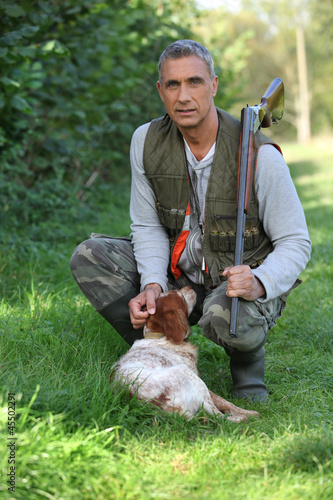 Photo: Hunter with his dog Hunter with his dog