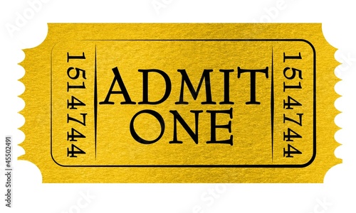 Photo: Admit ticket Admit ticket