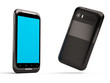 3D model of the smartphone isolated on the white