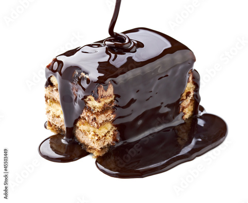 Photo: chocolate syrup and cake sweet dessert food chocolate syrup and cake sweet dessert food