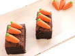 Chocolate cake with carrots