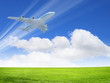 Flying plane