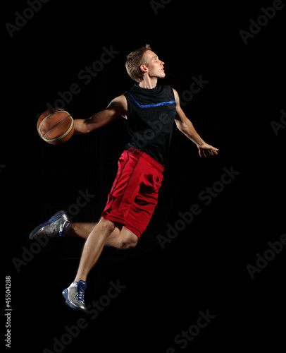 Photo: Basketball player with a ball Basketball player with a ball